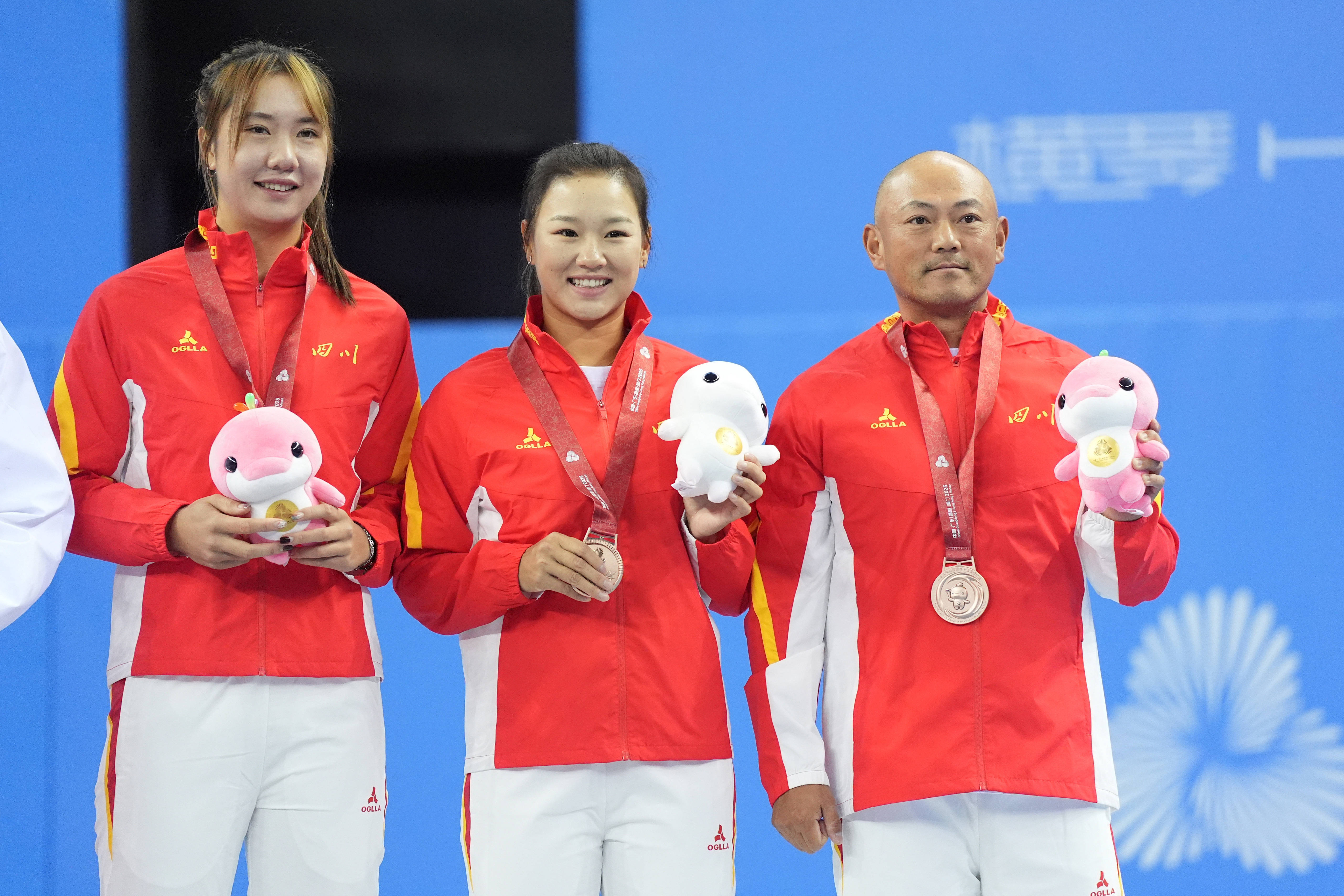 全运会｜网球——女子双打颁奖仪式