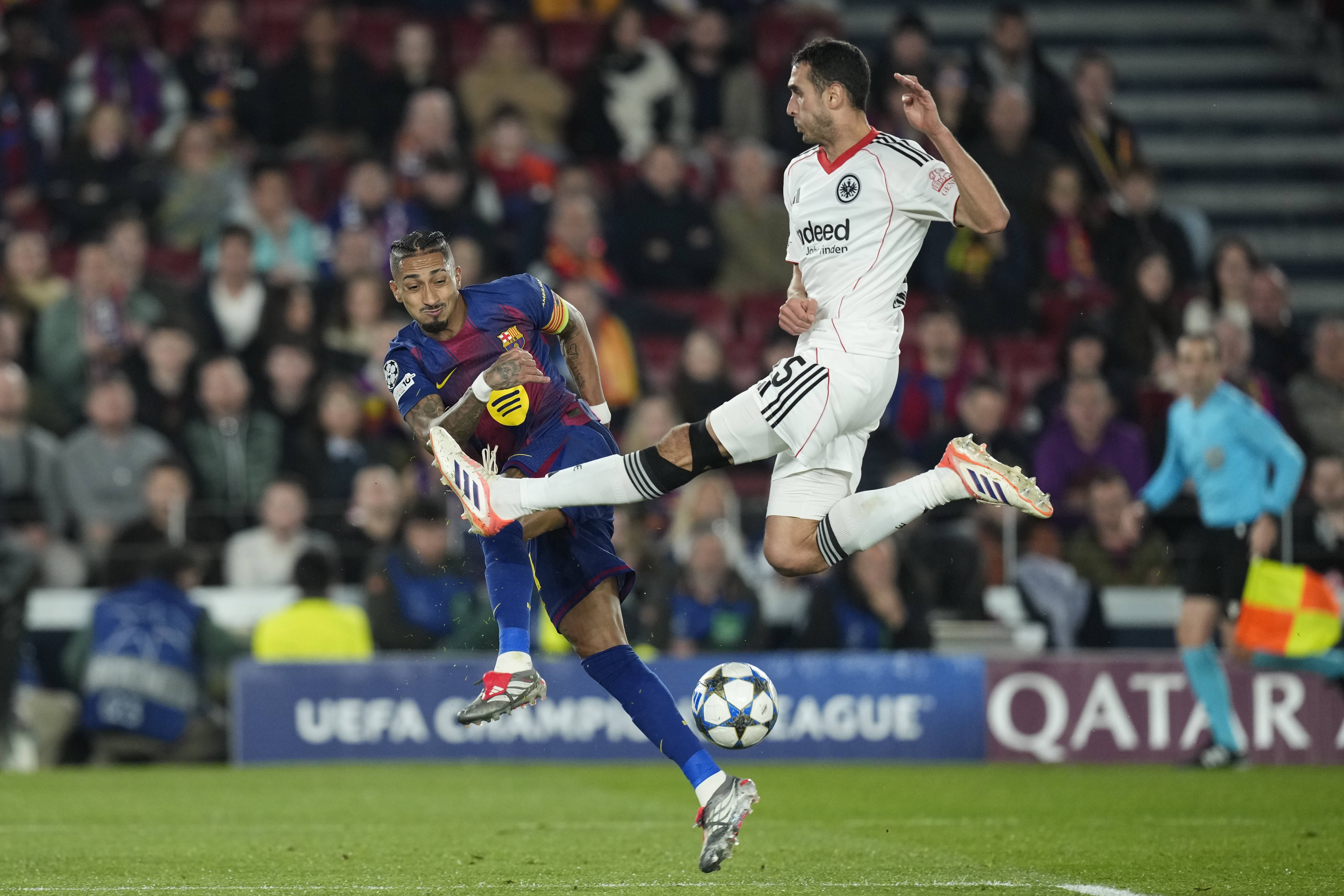 (外代二线)足球——欧冠联赛:巴萨胜法兰克福